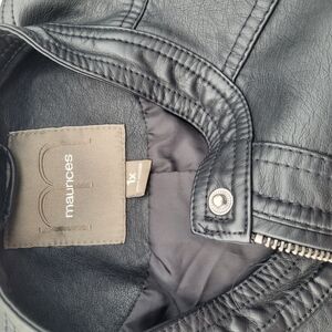 Maurices Black Leather-Style Jacket